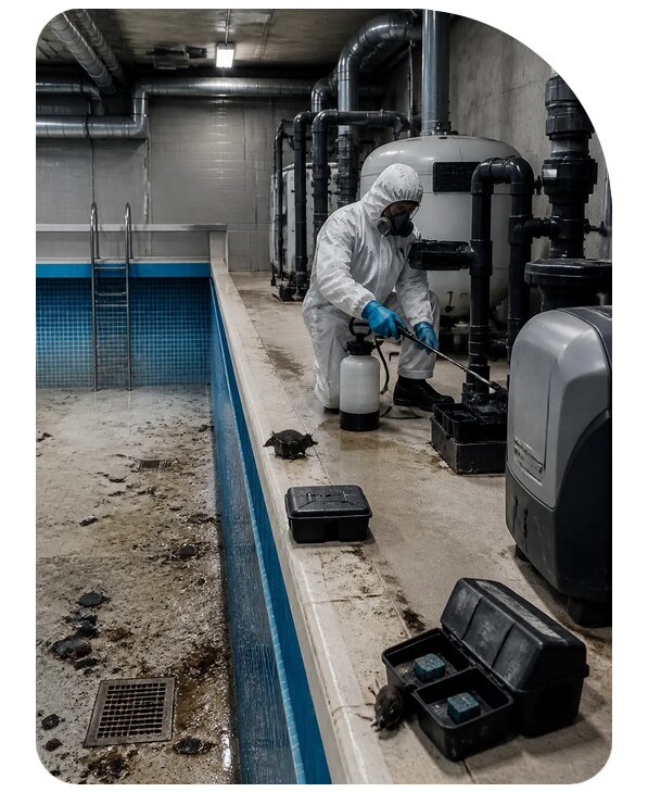 Дератизация бассейна в Саратове по цене от 5117 р. | Сенат-Срт